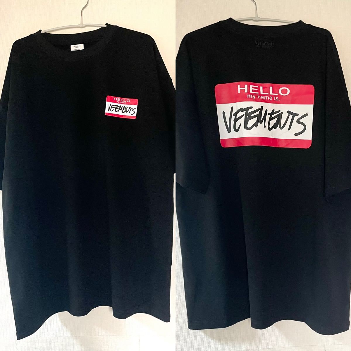 VETEMENTS ロゴTシャツLサイズ ヴェトモン Tee ブラック