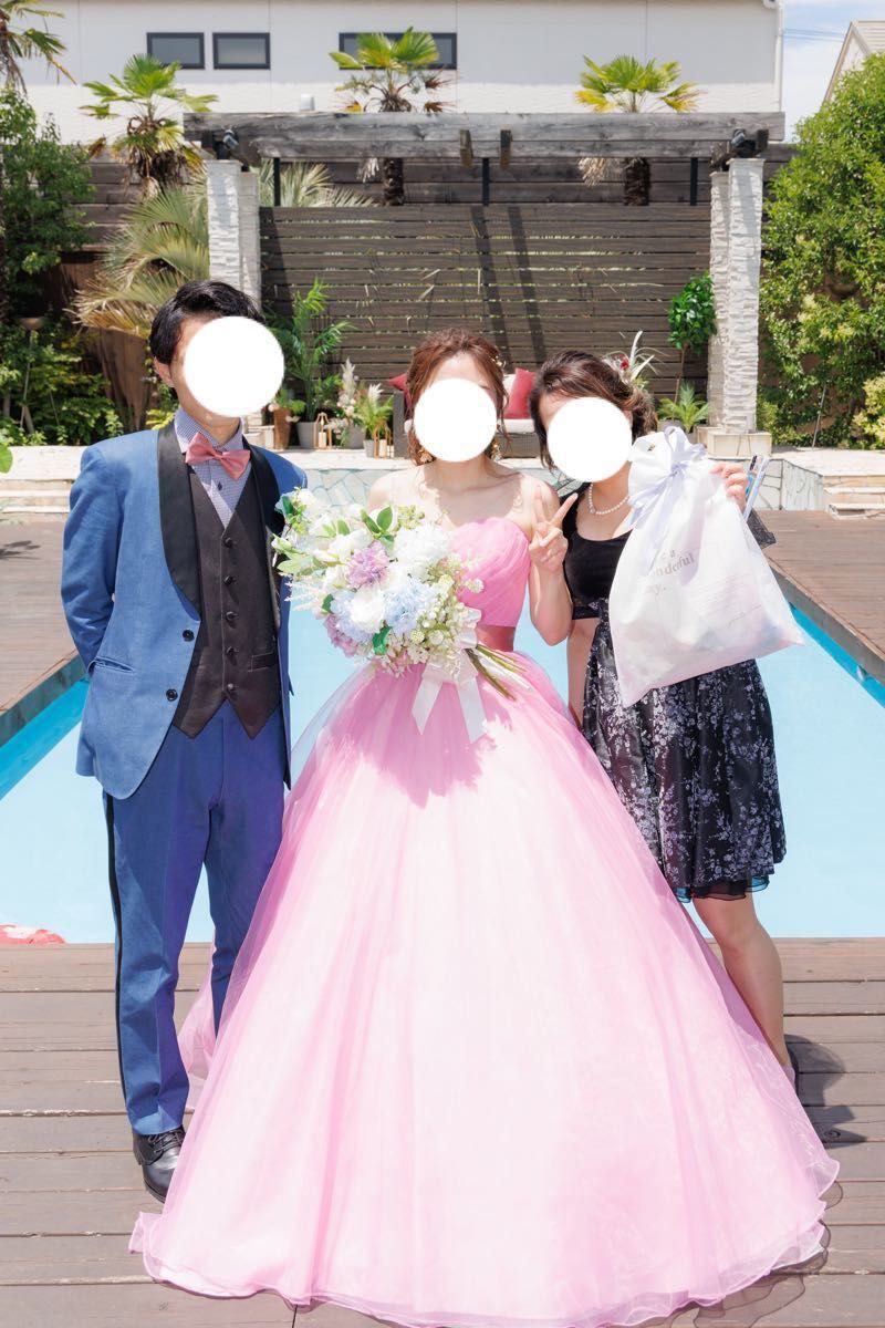 mib*********さん専用オーバードレス ピンク オーバースカート 花嫁