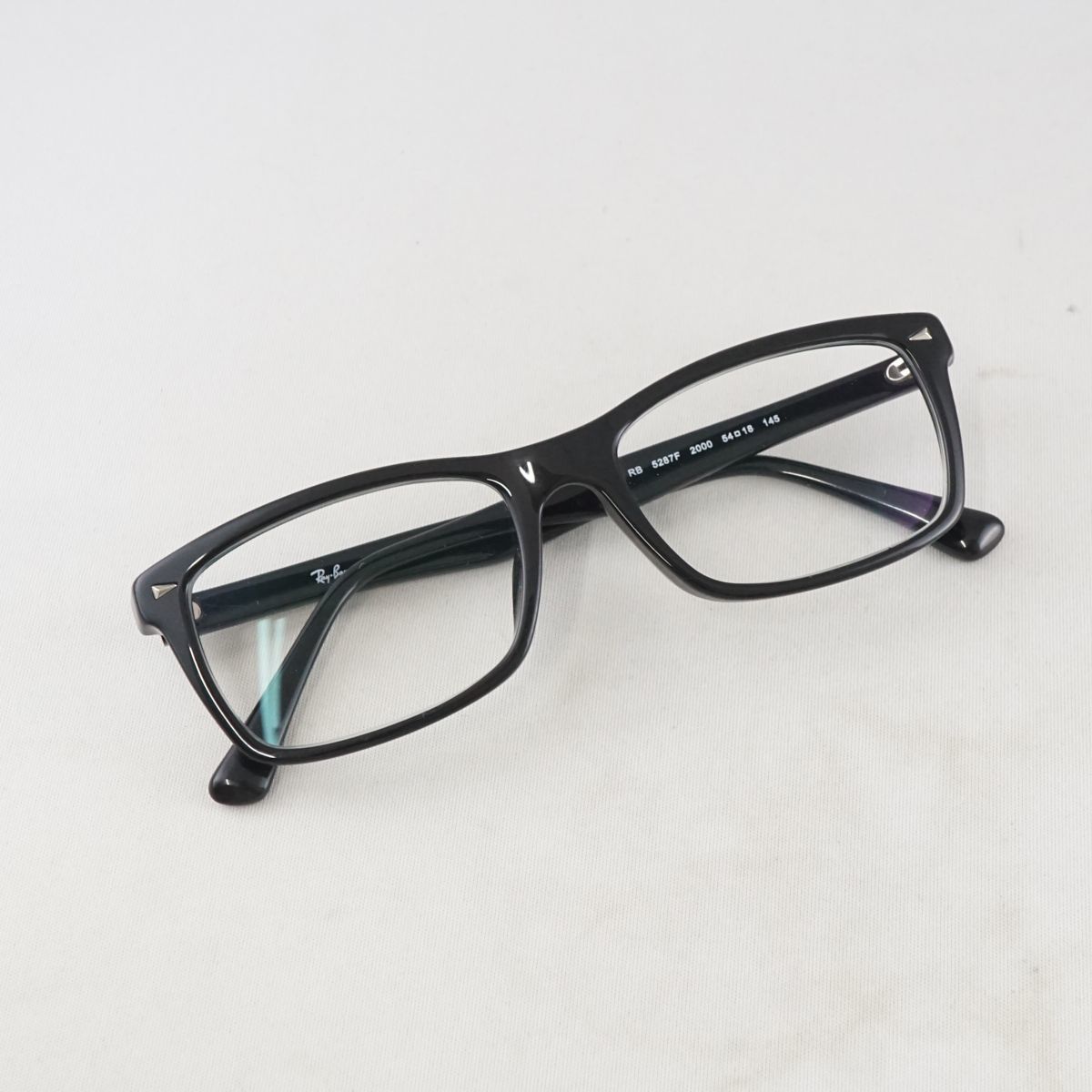 眼鏡 RayBan レイバン USED品 BR5287F スクエア ブラック メンズ 黒縁 KR X5029_画像2