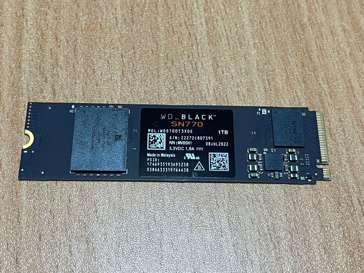 Western Digital BLACK SN770 NVMe SSD 1TB