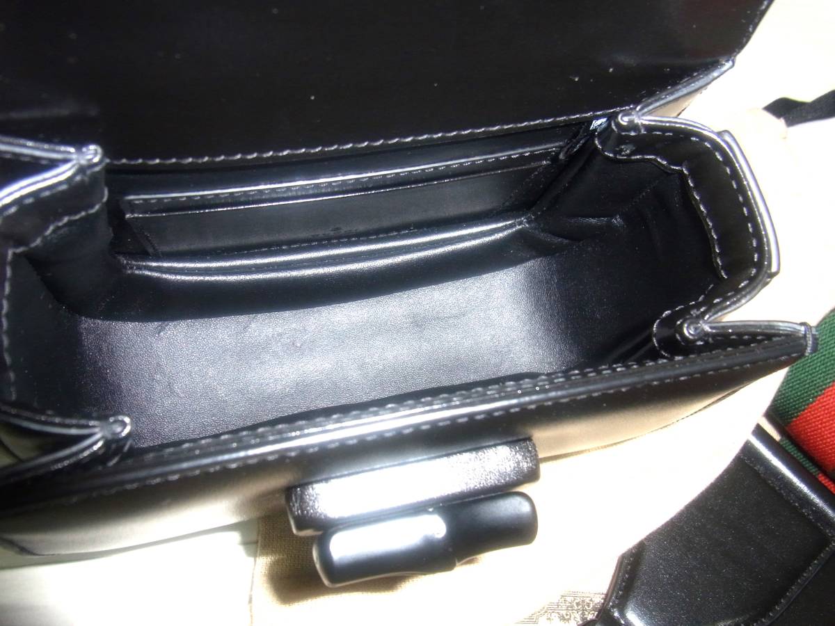  прекрасный товар обычная цена 462,000 иен GUCCI Gucci bamboo Mini верх руль сумка * стандартный товар подлинный товар черный чёрный Mini сумка 