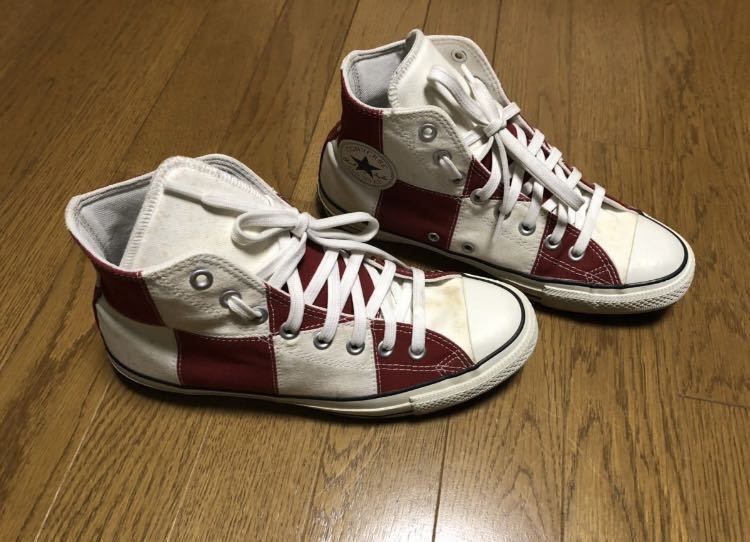 CONVERSE！赤、白ツートン・サイズ26cmぐらい チャック テイラーの画像6