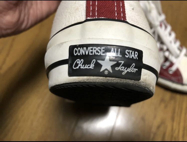 CONVERSE！赤、白ツートン・サイズ26cmぐらい チャック テイラーの画像7