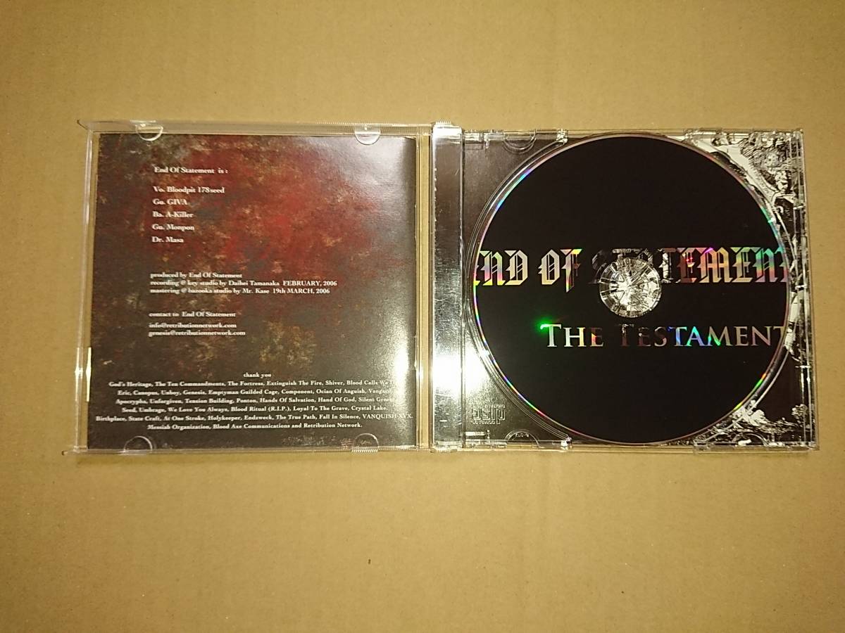 CD END OF STATEMENT / The Testament_画像2