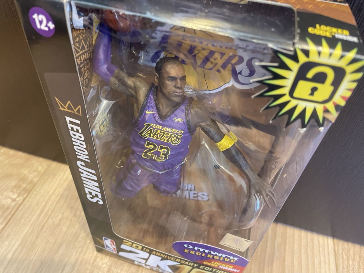 限定 NBA Lebron James McFarlane Toys Lakers マクファーレン トイズ フィギュア 新品 レブロンジェームス レイカーズ my team 20周年 紫_画像2