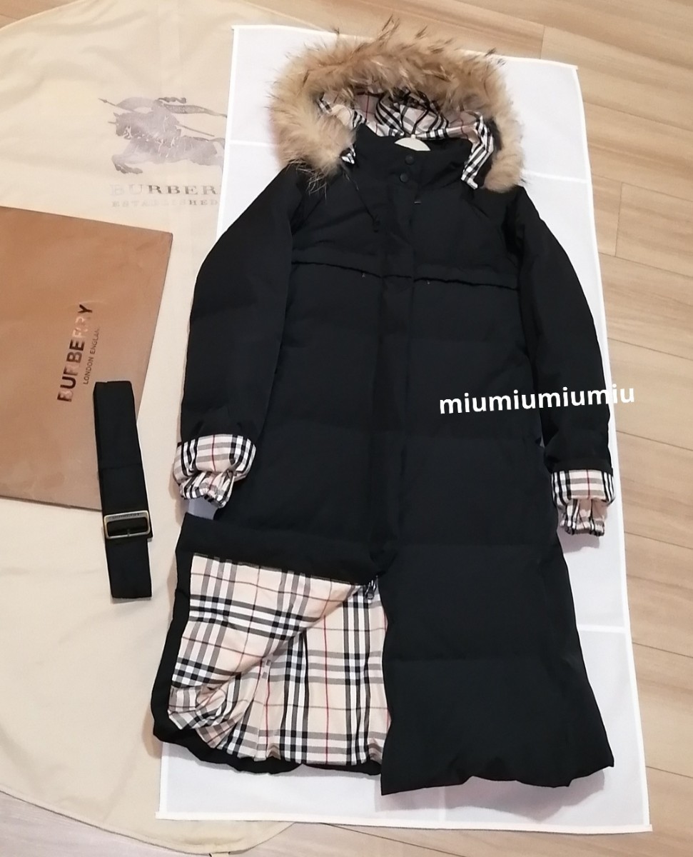 本物上質 美品 BURBERRY LONDON バーバリーロンドン ダウンジャケット