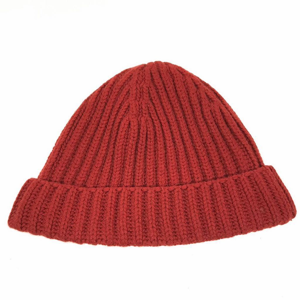 [Roropiana] Реал Лоро Пиана вязаная шляпа Касмир 100% Шляпа Шляпа Бордо коричневый цвет