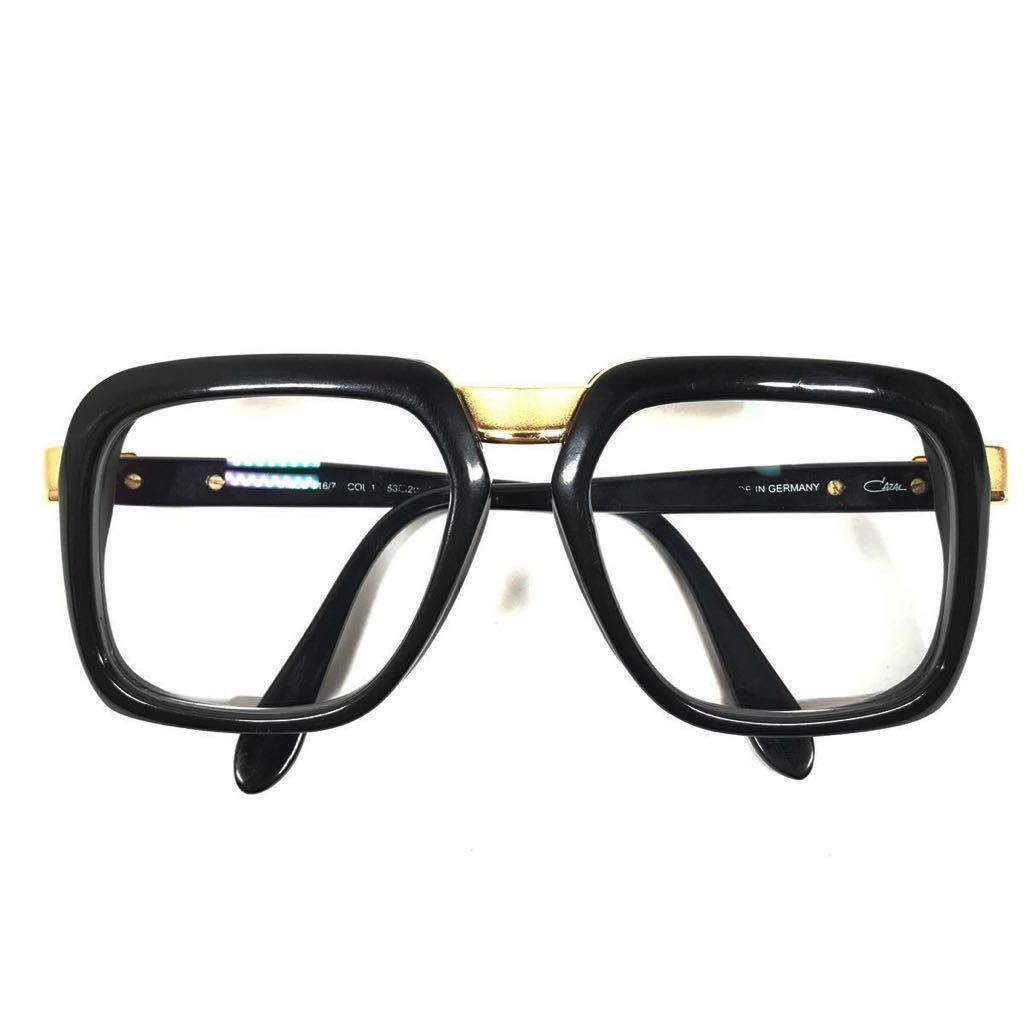 【カザール】本物 CAZAL 眼鏡 MOD 616/7 黒×ゴールド色系 度入り サングラス メガネ めがね メンズ レディース ドイツ製 送料520円_画像1