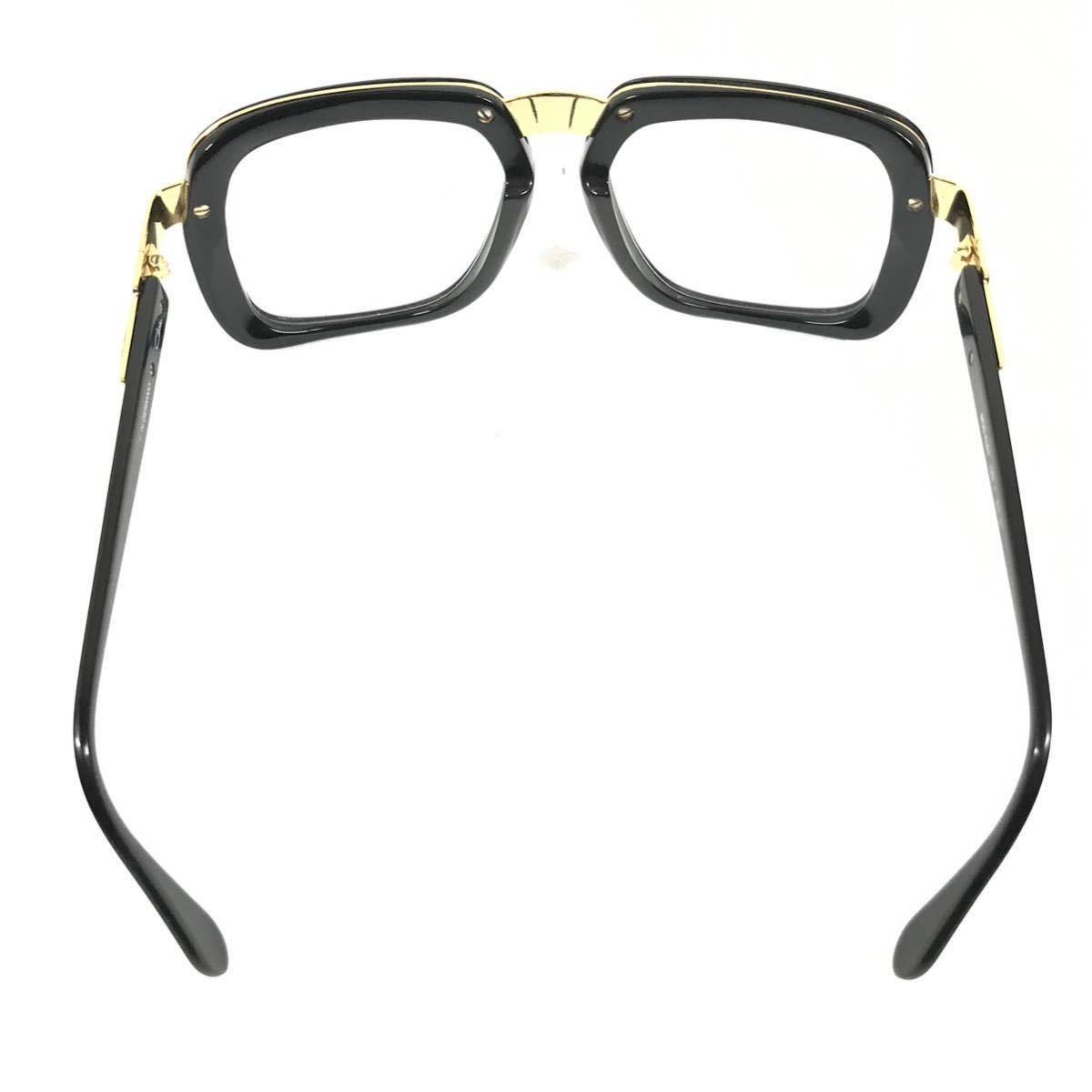 【カザール】本物 CAZAL 眼鏡 MOD 616/7 黒×ゴールド色系 度入り サングラス メガネ めがね メンズ レディース ドイツ製 送料520円_画像6