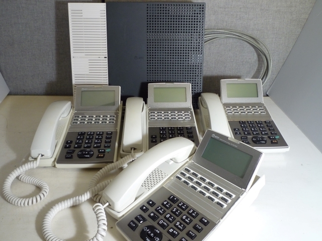 【超簡単接続】配線・設定済み　NTT製NX2　4台セット（置き型のみ）ひかり電話対応　基本タイプ～オフィスタイプ4chまで