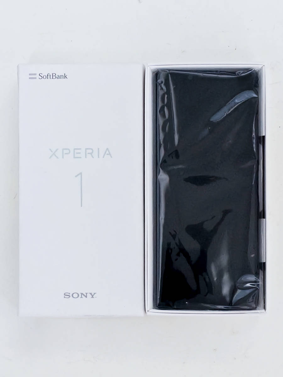 超人気新品 Sony Xperia 1 Black 64GB Softbank SIMフリー版 外箱付