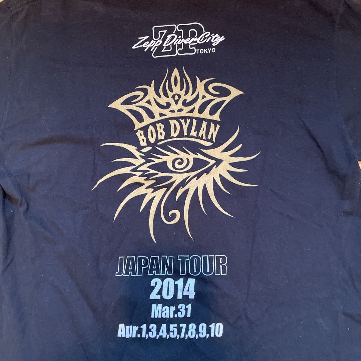 BOB DYLAN バンドTシャツ ボブディラン Tシャツ JAPAN TOUR 2014オフィシャルTシャツ bob dylan 半袖tシャツ ジャパンツアーTシャツ_画像5