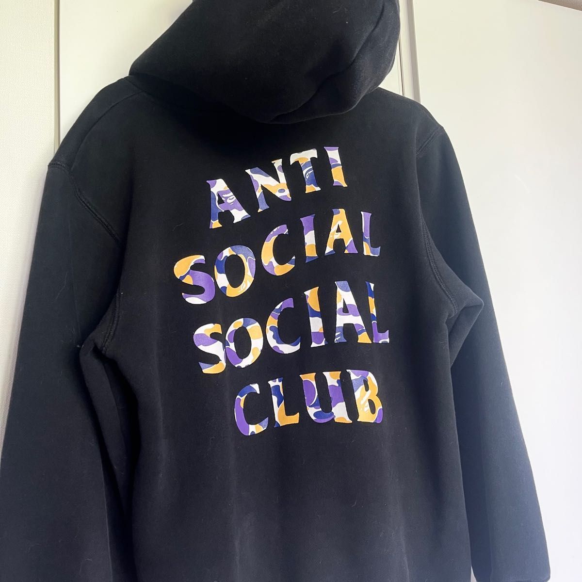 激レア！A BATHING APE ベイシングエイプ　Anti Social social club コラボ　フーディー　パーカー