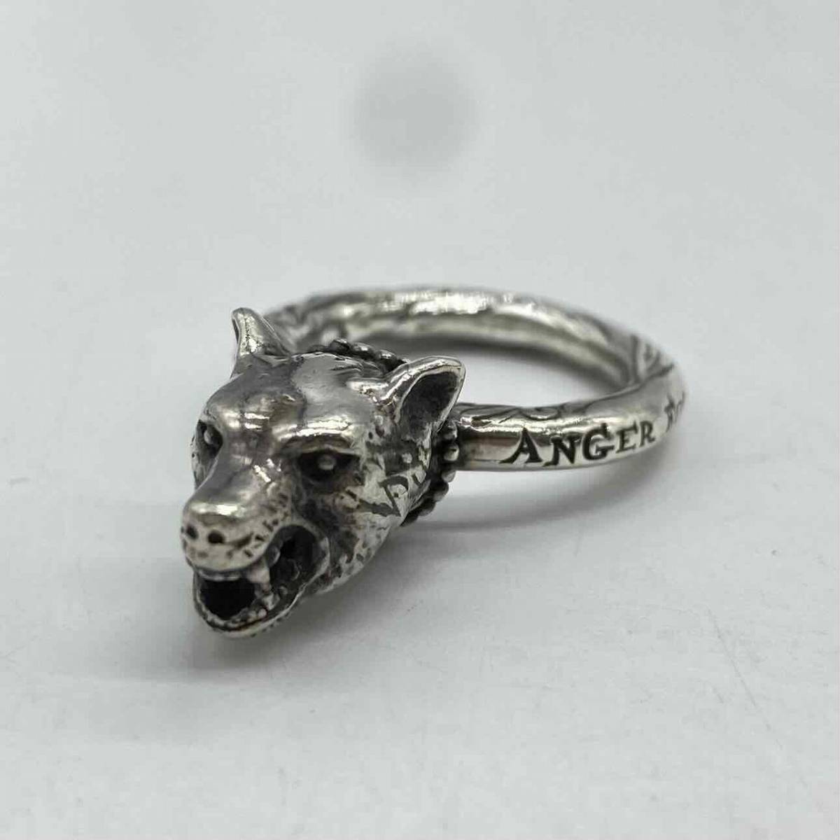 GUCCI ANGER FOREST WOLF HEAD RING 12号 グッチ アンガーフォレスト ウルフヘッドリング