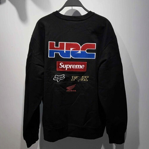 Supreme 19aw Honda/Fox Racing Crewneck Sweatshirt XLサイズ シュプリーム ホンダ フォックスレーシング クルーネック スウェットシャツ