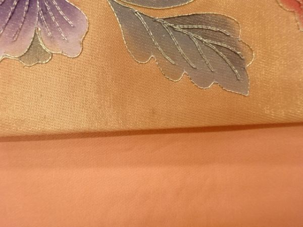 ys5990035; hand .. flower Tang .. phoenix pattern Nagoya obi [ recycle ][ put on ]