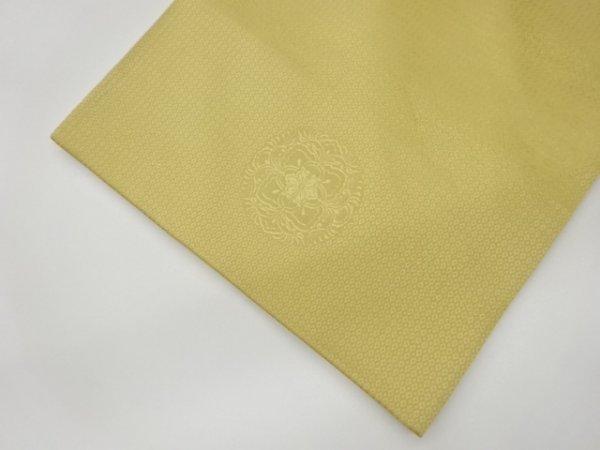 ys6190855; 丸紋に草花模様織出し袋帯【リサイクル】【着】 ys6190855; 丸紋に草花模様織出し袋帯【リサイクル】【着】