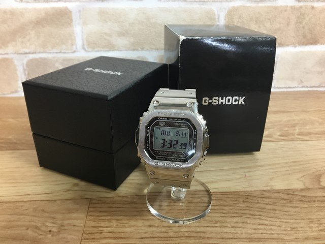 G-SHOCK ジーショック デジタル腕時計 タフソーラー Bluetooth GMW-B5000 シルバー 33802327■1_画像1