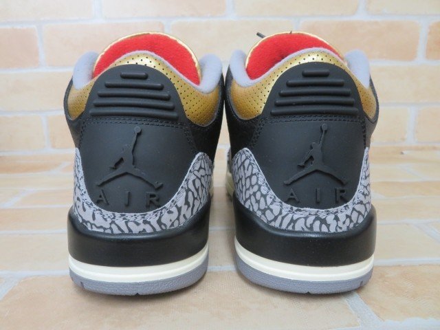 箱有 NIKE ナイキ WMNS AIR JORDAN 3 RETRO エアジョーダン CK9246-067 US9.5 黒 111335205＃4_画像4