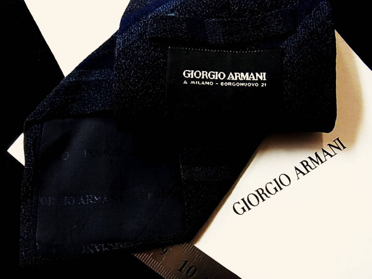 ☆*:.*:【美品】№Y3999 ジョルジオ アルマーニ【黒タグ】最高級ネクタイの画像1