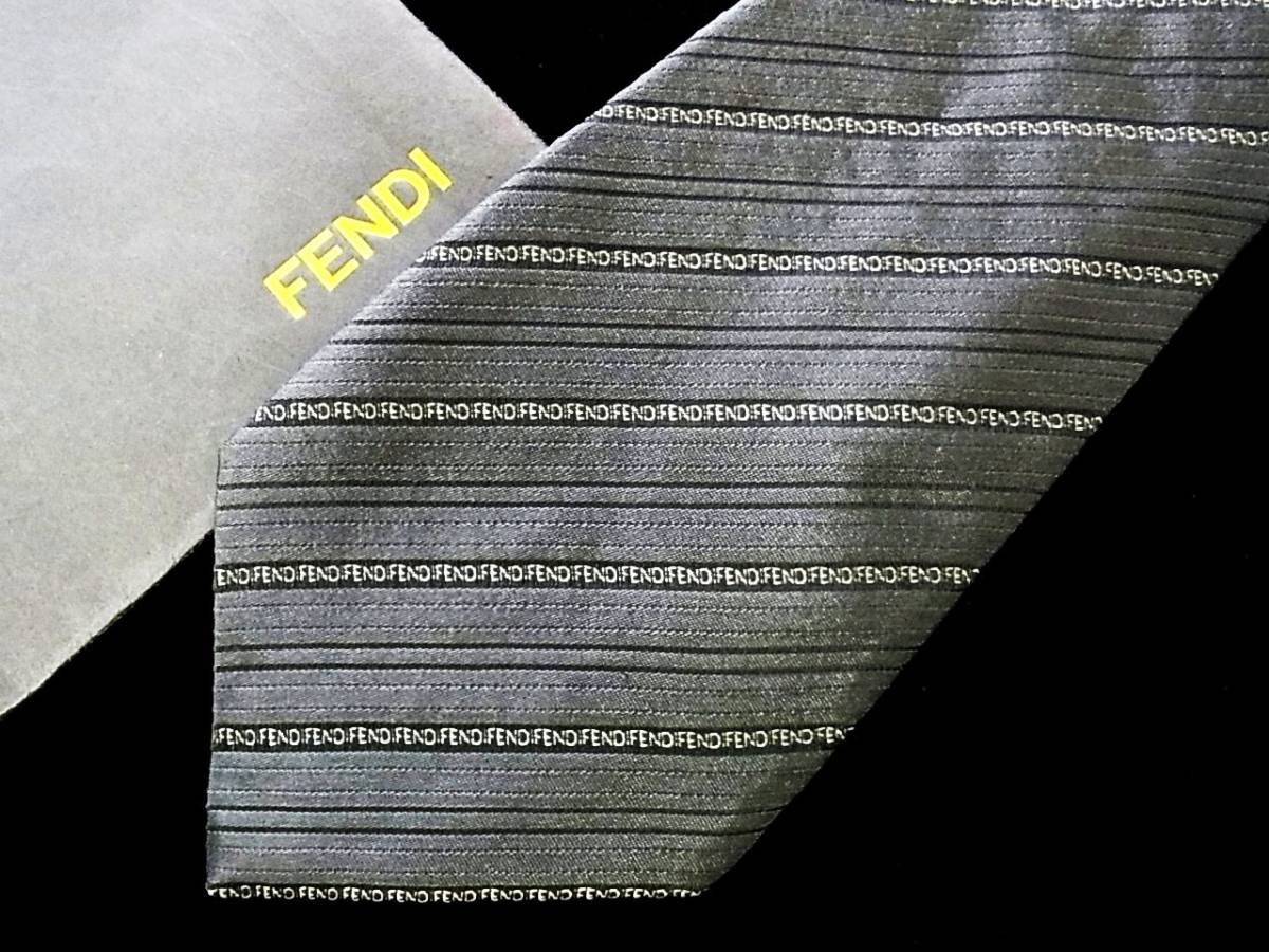 !*:.*:NY8066[ beautiful goods ] Fendi [ total FF Logo ] necktie *