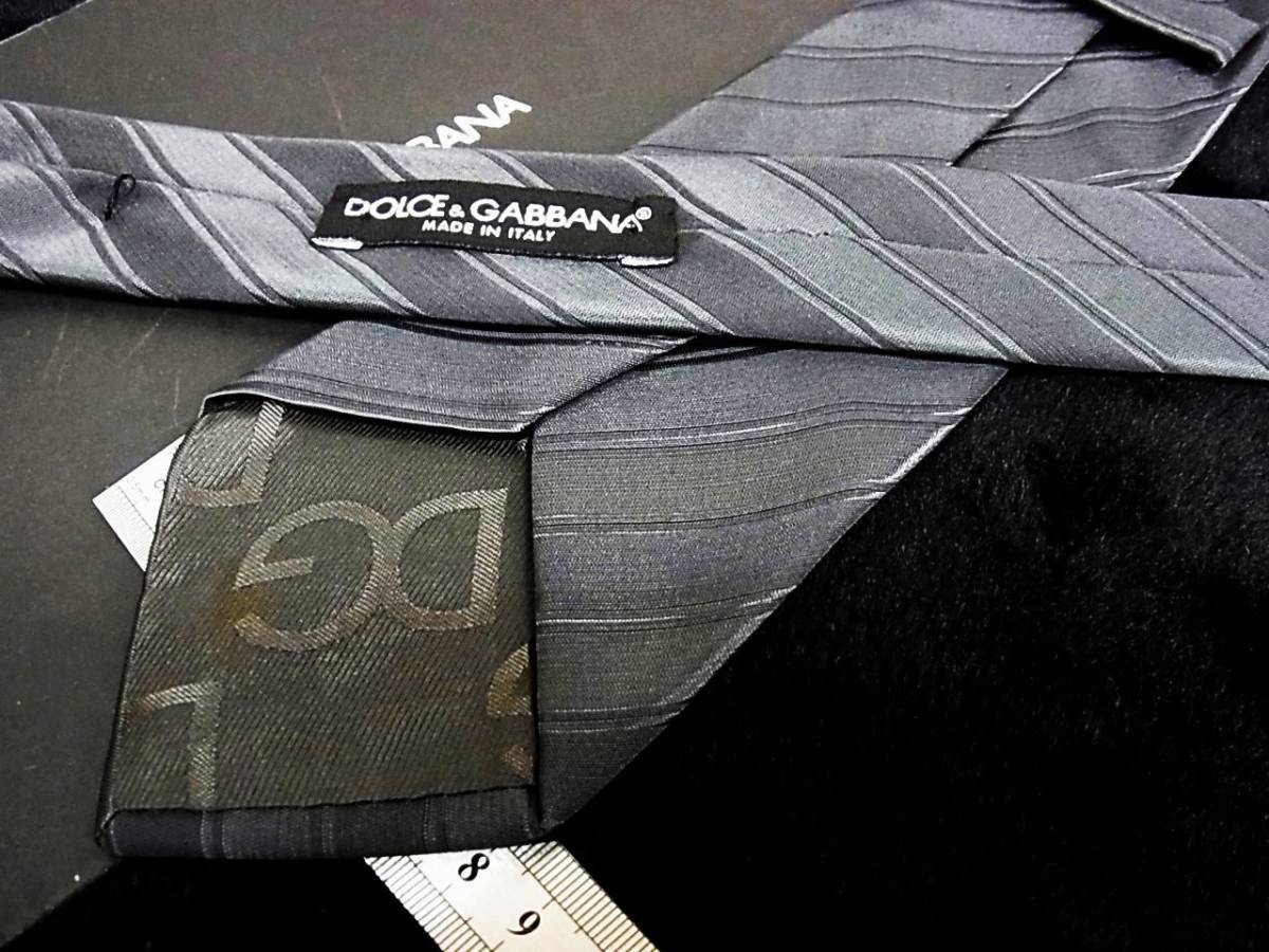 !*:.*:NY8208[ beautiful goods ] Dolce & Gabbana [ stripe ] necktie ( Dolce&Gabbana D&G)