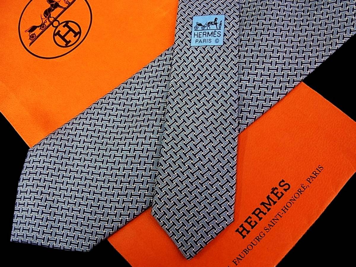 !:.*:0239[ прекрасный товар ] Hermes - Париж s[ высший класс ][ популярный общий H рисунок ] галстук 