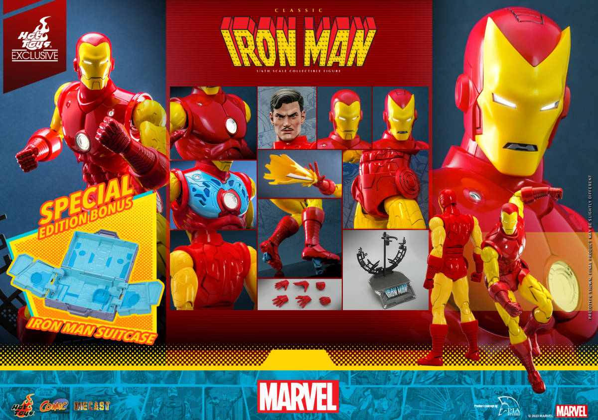 在庫 CMS014 CMS014B ホットトイズ 1/6スケールフィギュア マーベル・コミック クラシック アイアンマン Classic Iron Man (ボーナス付き)