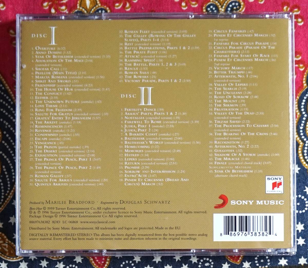 ☆彡名盤【2枚組CD】ベン ハー BEN HUR (1959) / ミクロス ローザ → ウィリアム ワイラー・チャールトン ヘストン・ジャック ホーキンス_画像2
