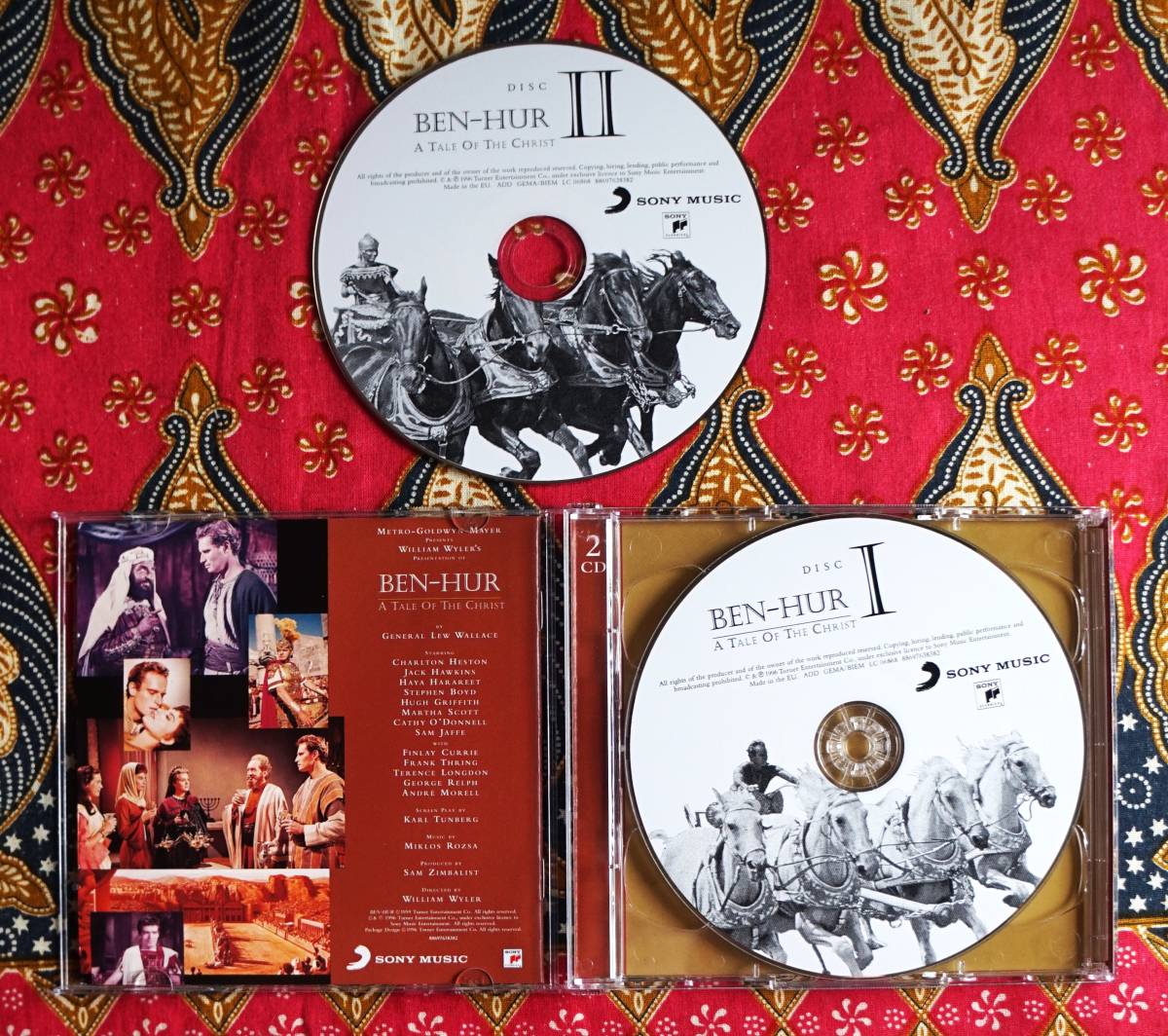 ☆彡名盤【2枚組CD】ベン ハー BEN HUR (1959) / ミクロス ローザ → ウィリアム ワイラー・チャールトン ヘストン・ジャック ホーキンス_画像3