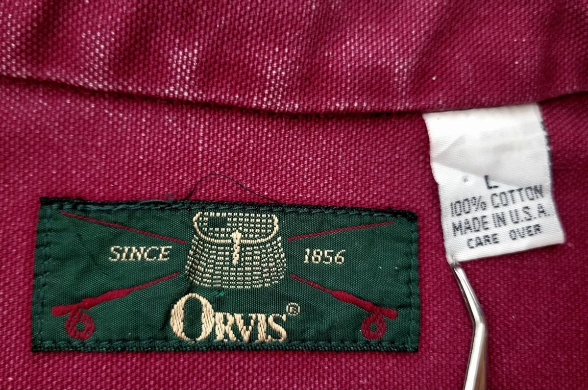 後払い手数料無料】 ORVIS USA製 ～90s 美品 長袖シャツ 釣り 