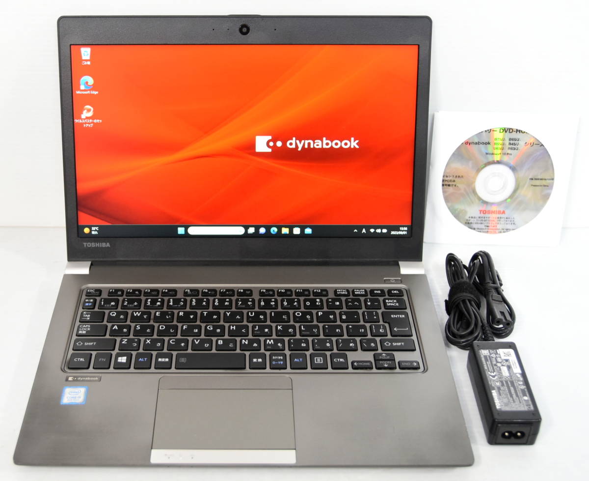 ☆ Dynabook R63/J i5-8250U 1.6(3.4)G 8CPU/SSD 256GB/13.3FHD