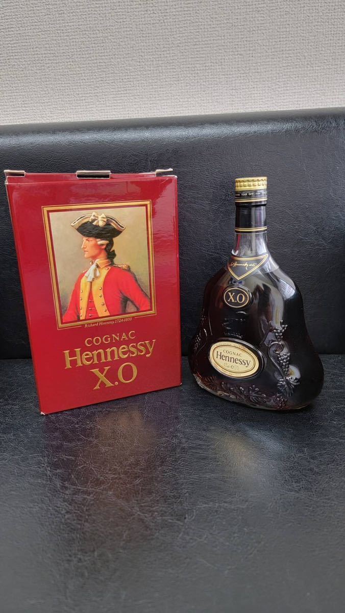 Hennessy ヘネシーXO COGNAC コニャック 40% 金キャップ クリアボトル