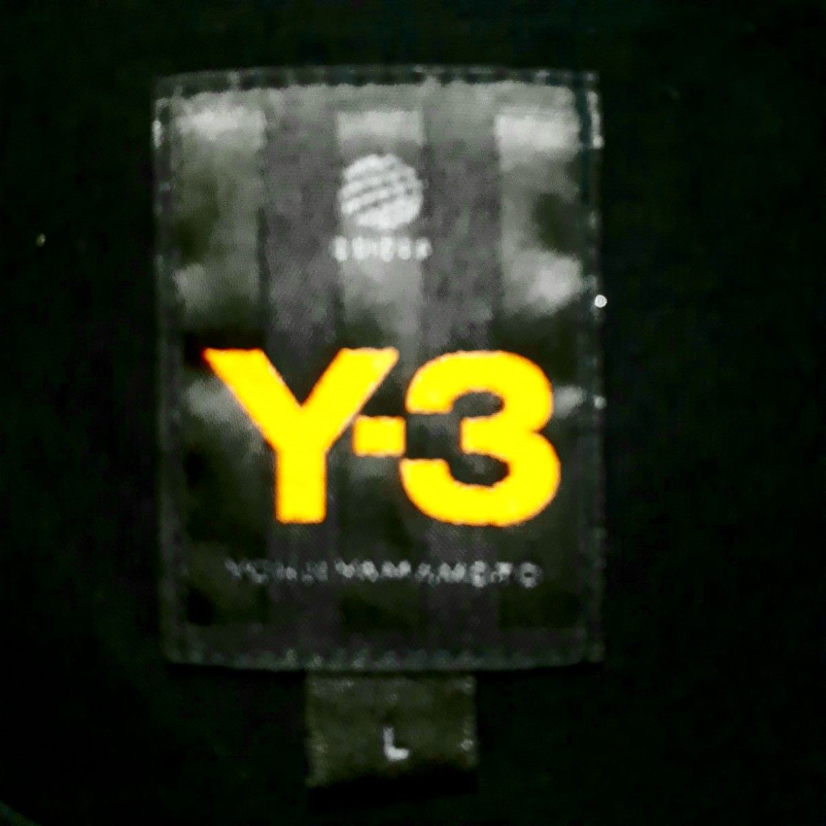 希少激レア★Y-3 ワイスリー adidas×ヨウジヤマモト ビッグ バック ロゴ 長袖 Tシャツ カットソー L 黑 入手困難