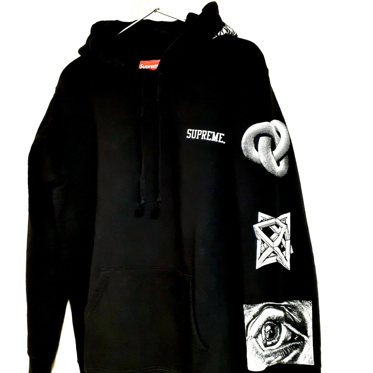 希少激レア⭐Supreme×M.C. Escher パーカー S 黑 入手困難-