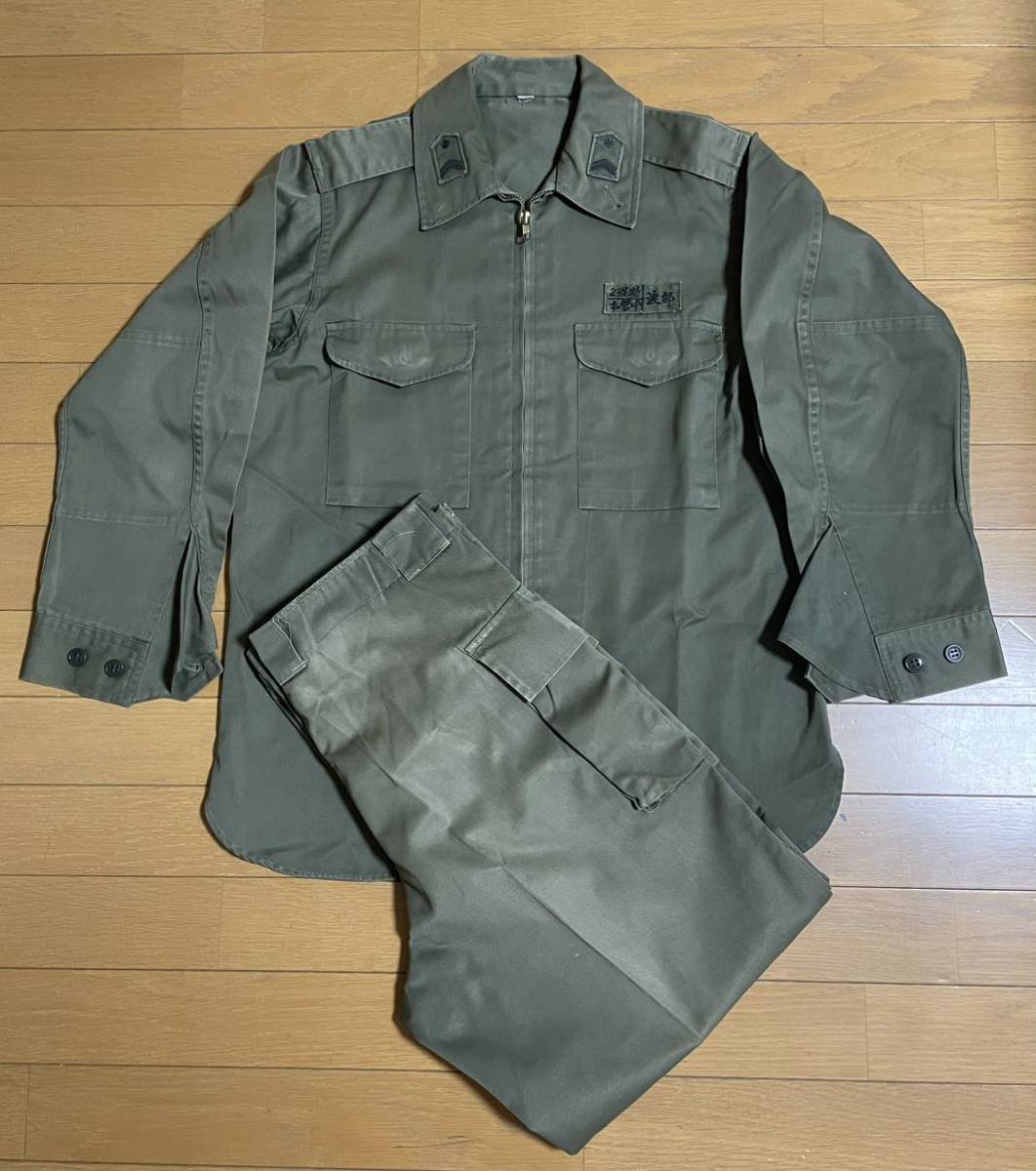 Yahoo!オークション - 【陸上自衛隊 OD作業服 上下セット】89式 Yahoo!オークション - 【陸上自衛隊 OD作業服 上下セット】89式