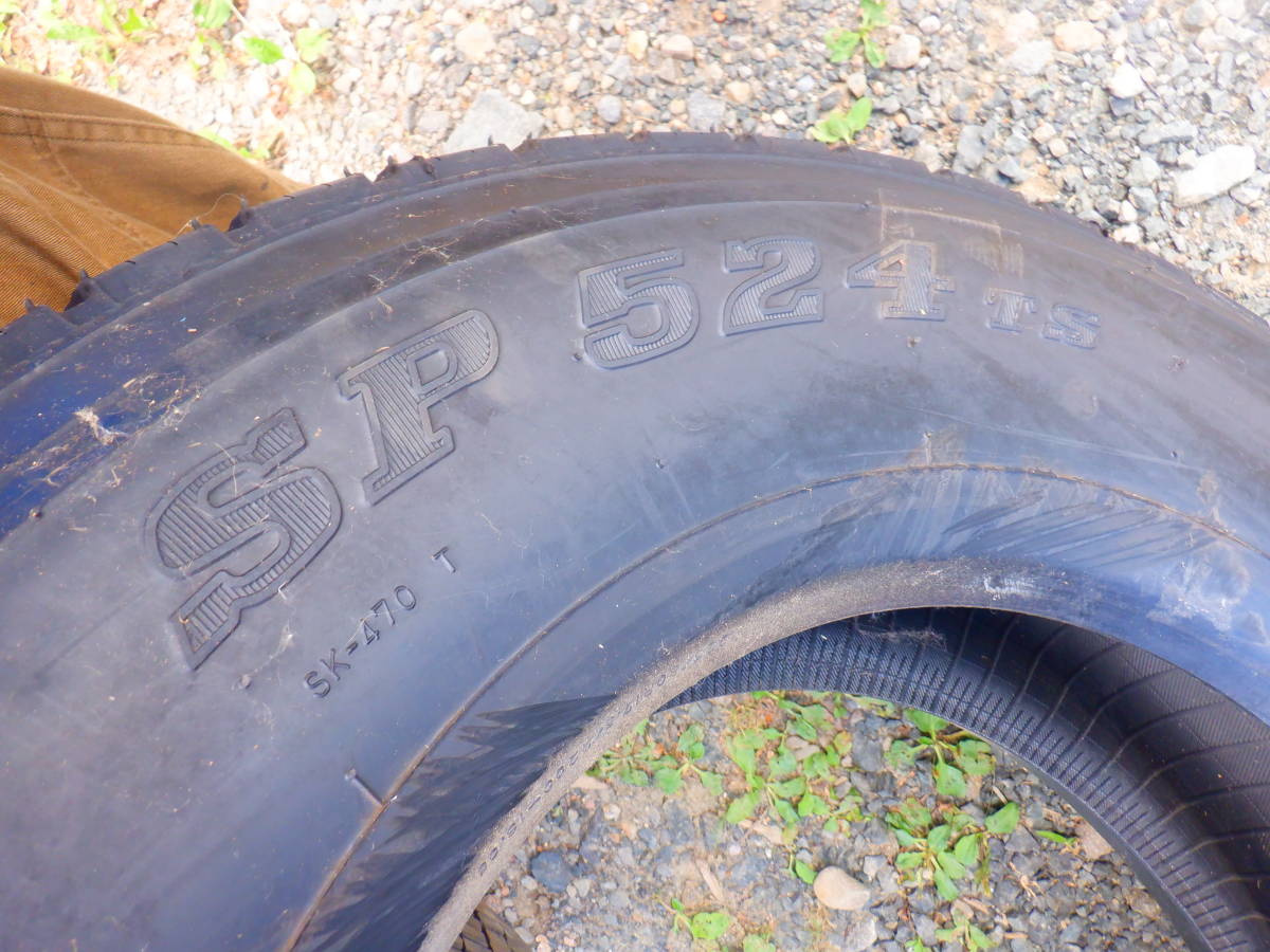 1本のみ　夏タイヤ　ダンロップ　sp524ts　225/80R17.5 123/122L LT　イボ付　個人宅配達可能_画像4