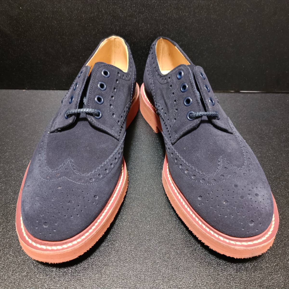 チャーチ(Church's) イギリス製革靴 TOULSTON 青 UK7F チャーチ(Church's) イギリス製革靴 TOULSTON 青 UK7F