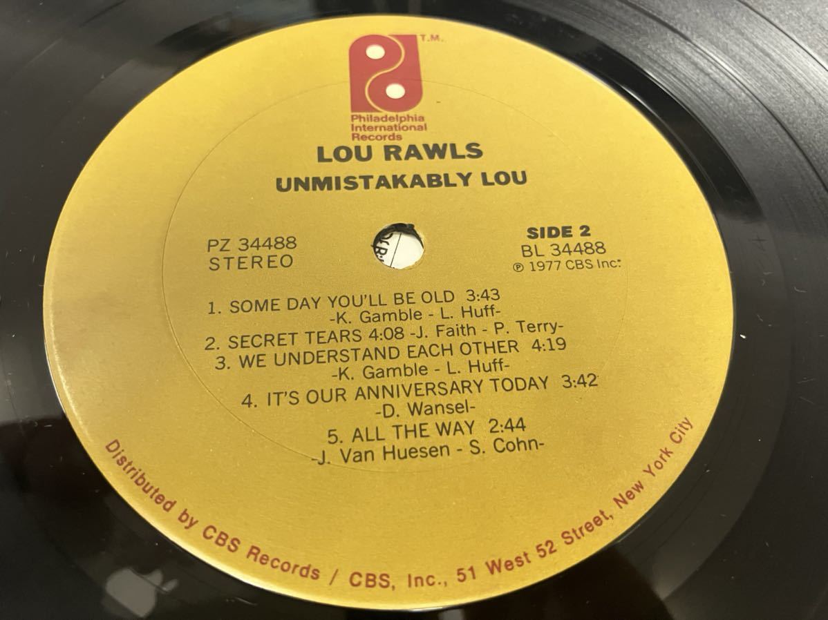 Lou Rawls★中古LP/USオリジナル盤シュリンク付「ルー・ロウルズ～Unmistakably Lou」の画像5