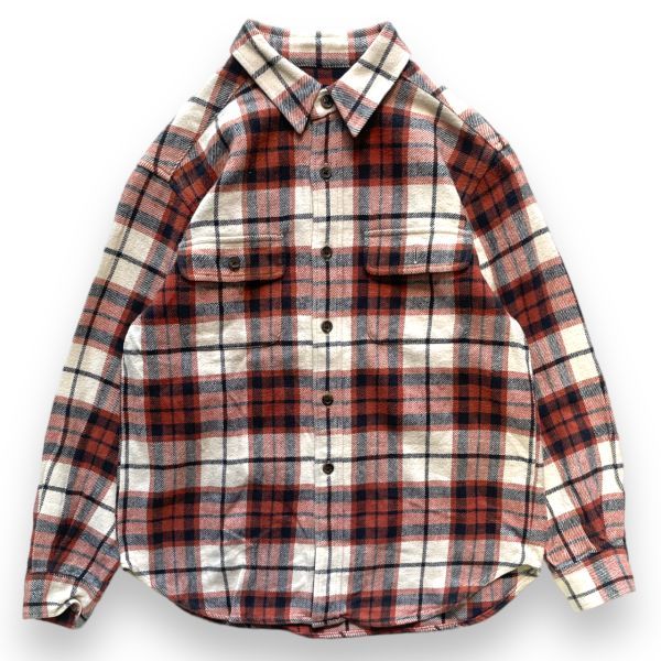  domestic regular RALPH LAUREN Ralph Lauren long sleeve cotton check flannel shirt flannel shirt tops American Casual Kids 140 brown group 