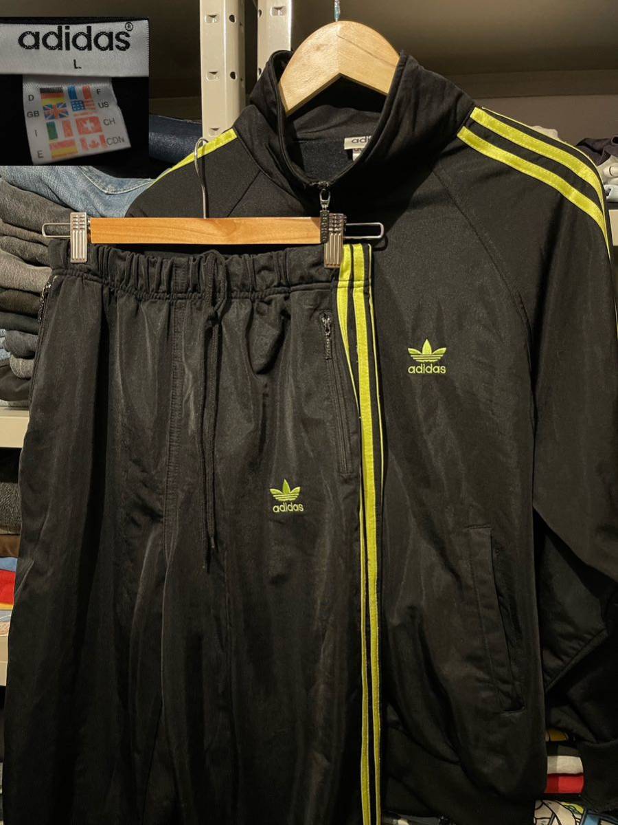 新品同様 ☆希少カラー☆80's☆adidas☆ジャージセットアップ☆上下