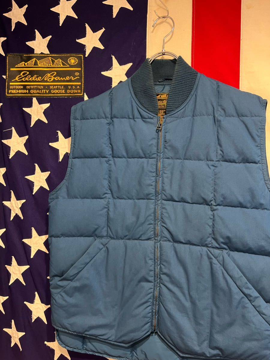 豪奢な ☆Eddie Bauer☆エディーバウアー☆80s☆黒タグ☆ダウンライト