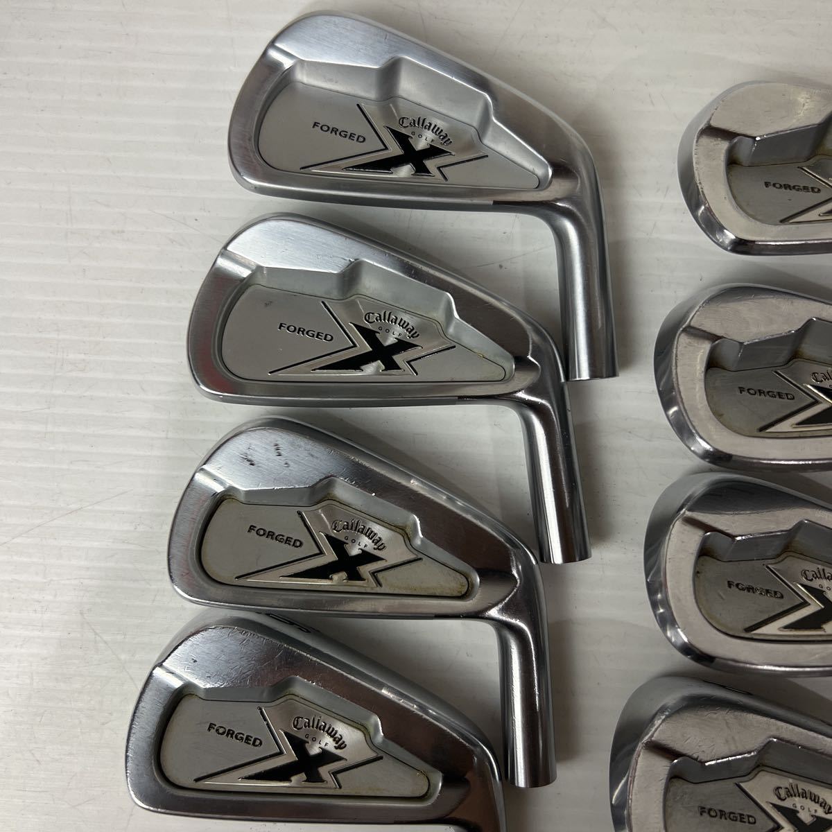 送料無料★Callaway X FORGED アイアンヘッド単体 3.4.5.6.7.8.9.PW 8個セット キャロウェイ 管理番号13449