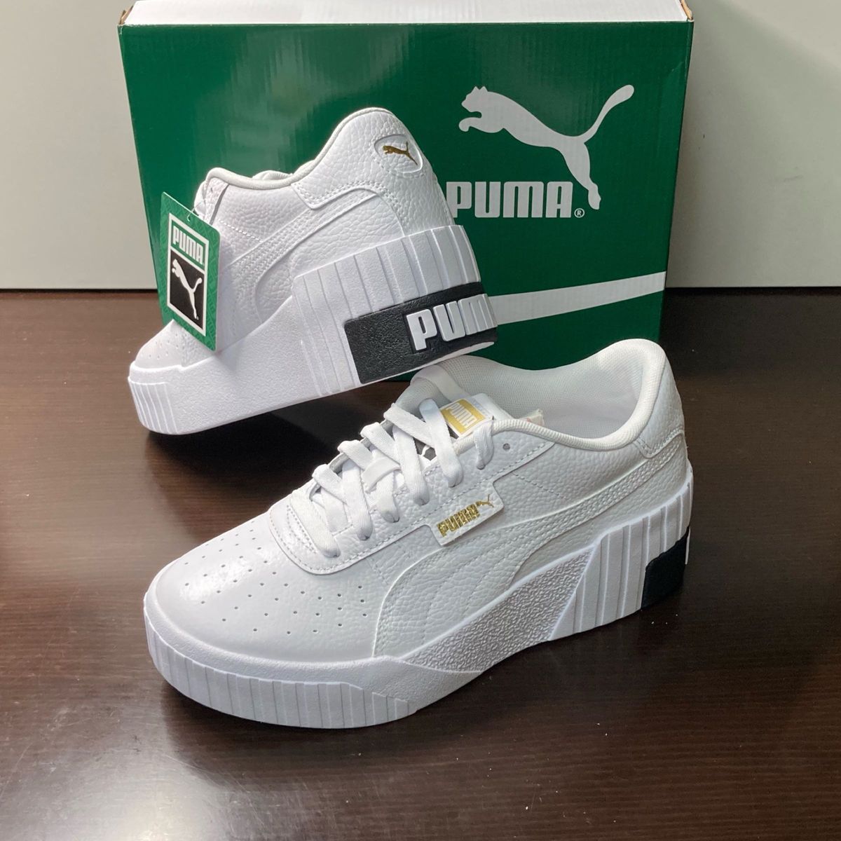 新品23 5cm】PUMA CALI WEDGE プーマ カリ ウェッジ ホワイト 新品23 5cm】PUMA CALI WEDGE プーマ カリ ウェッジ ホワイト