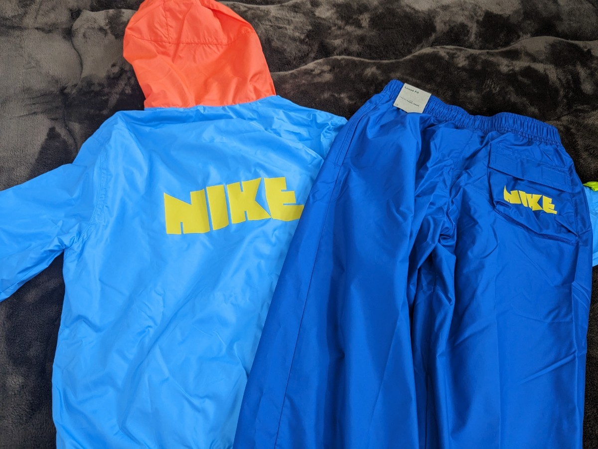  Nike NIKE top and bottom set jersey 150 Junior М car ka car ka setup Logo half Zip child Kids 