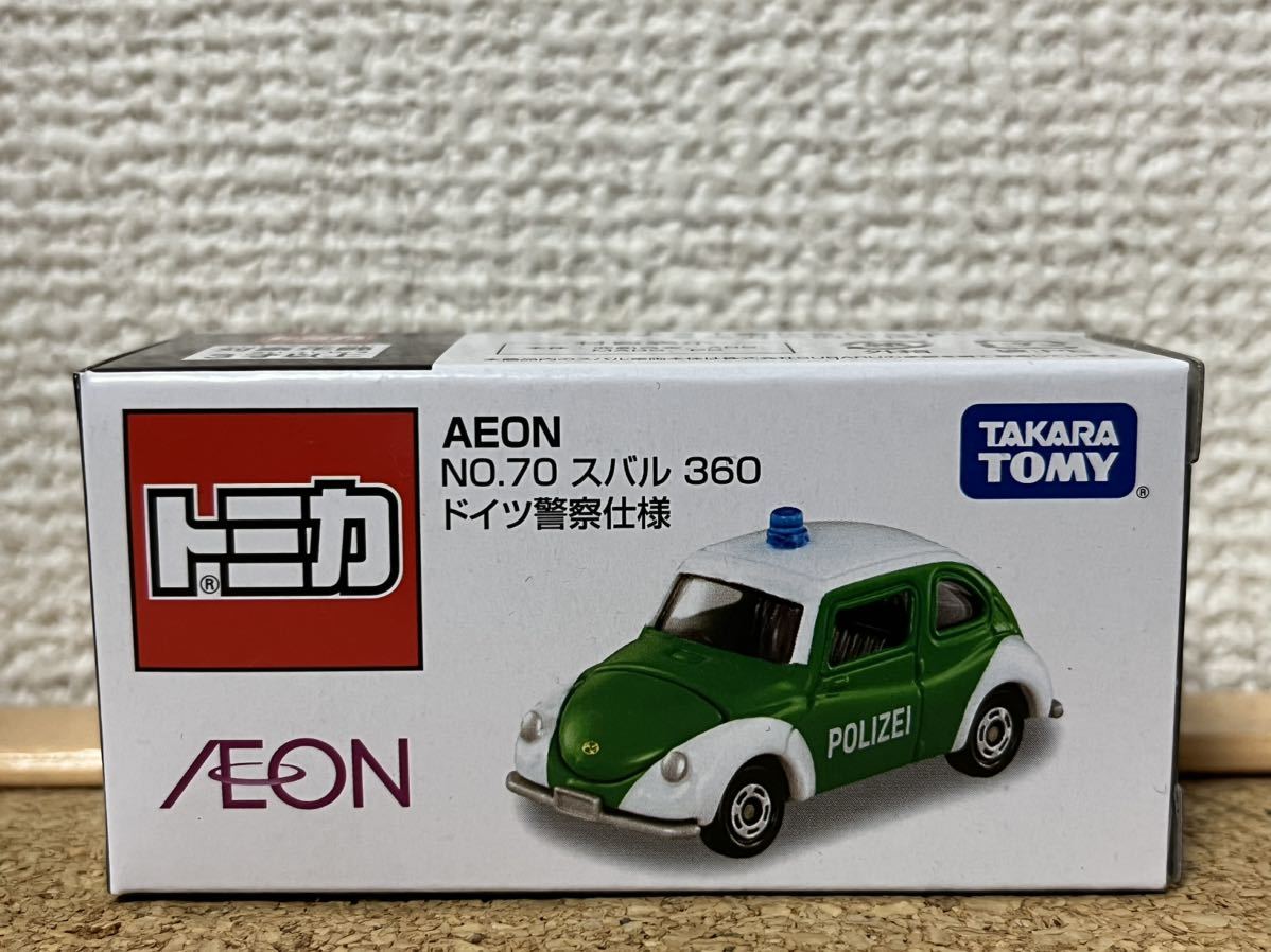 ☆即決！ 2023/9/23 発売 トミカ AEON NO.70 スバル 360 ドイツ警察仕様☆残1_画像1