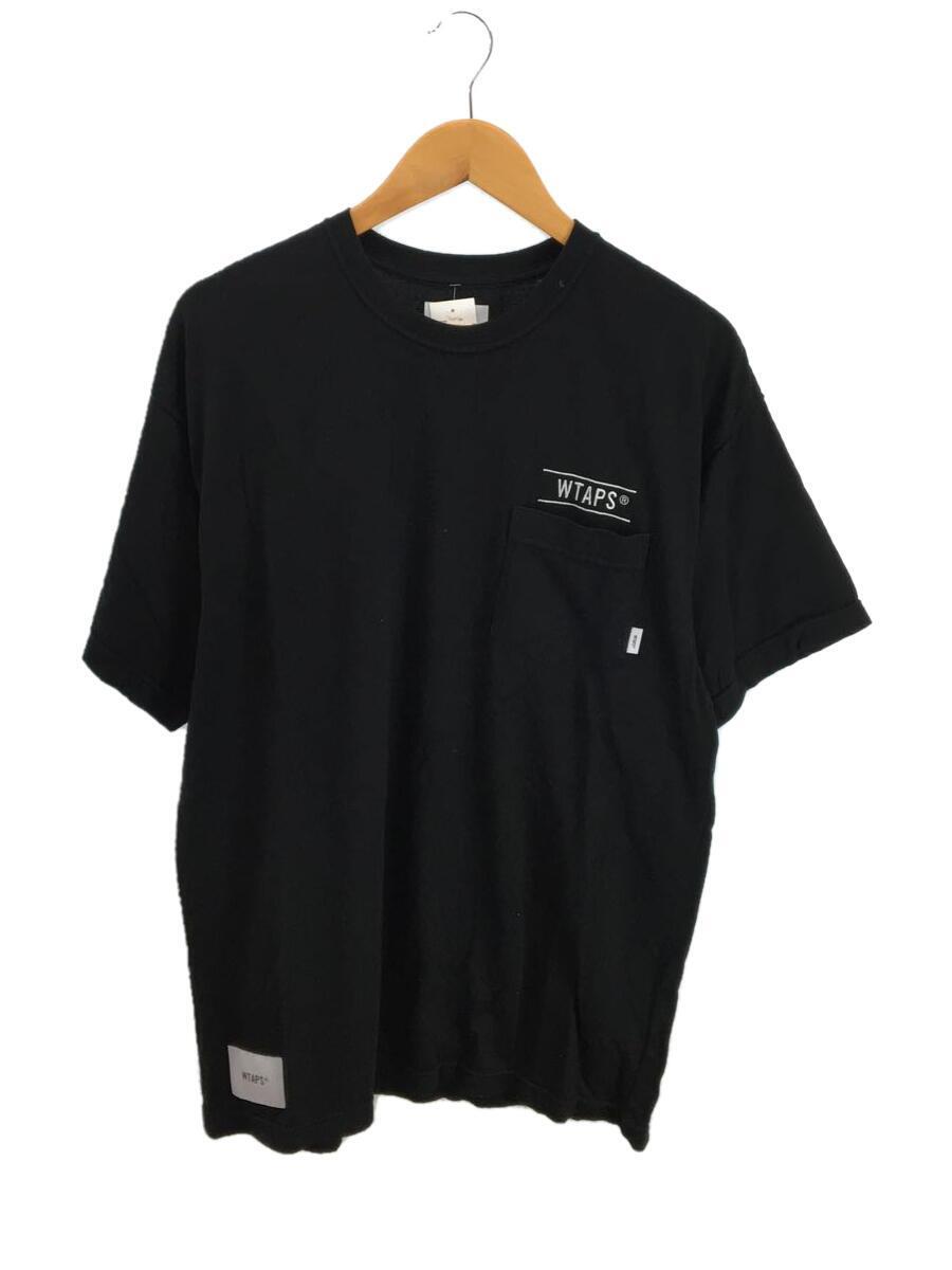 WTAPS◆Tシャツ/2/コットン/BLK