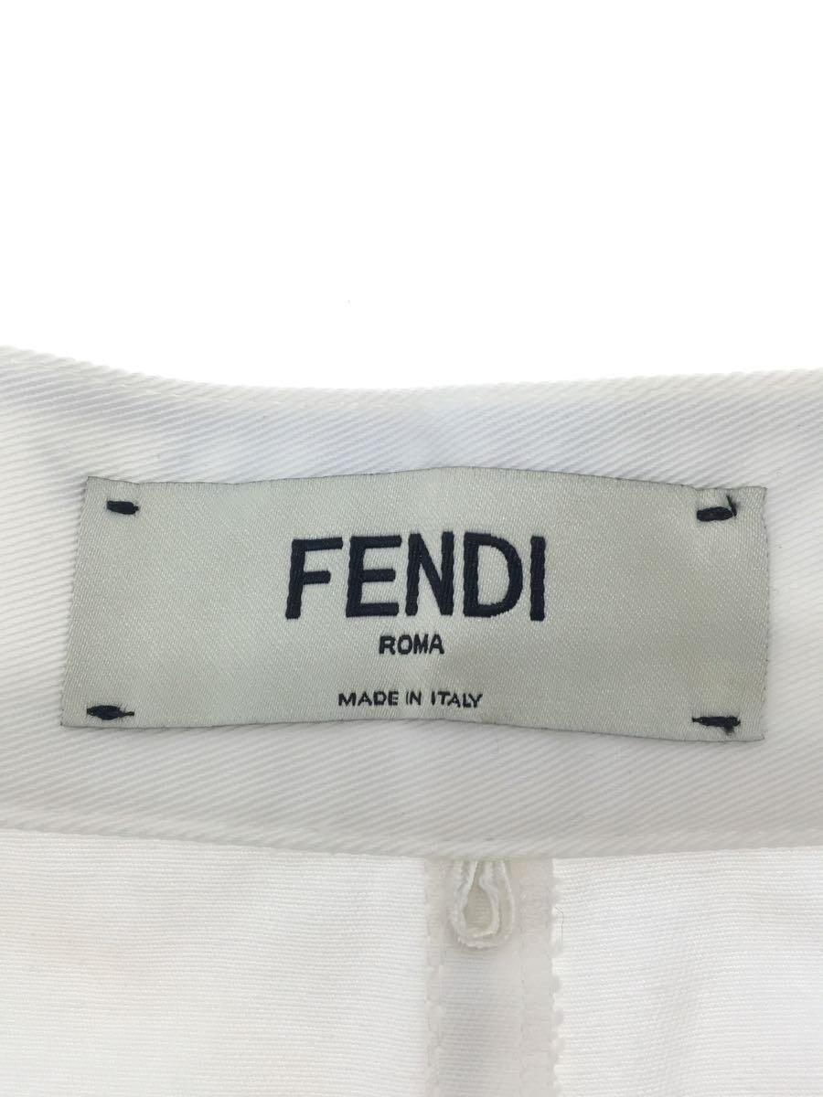 FENDI◆スカート/38/コットン/WHT/12cpf-20-519_画像4