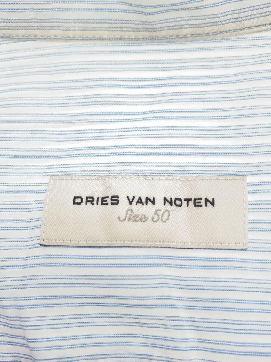 DRIES VAN NOTEN◆半袖シャツ/50/コットン/BLU/ストライプ_画像3