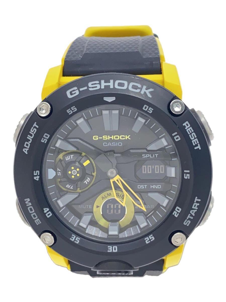 CASIO◆クォーツ腕時計・G-SHOCK/デジアナ/ラバー/ブラック/ga-2000-1a9jf_画像1